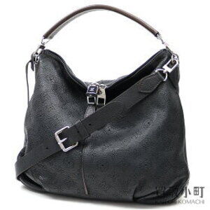 Louis Vuitton Selene Mahina Noir Black bag perfo shoulder strap hobo